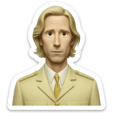 ghost Wes Anderson sticker