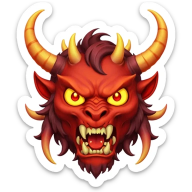 demon rage sticker