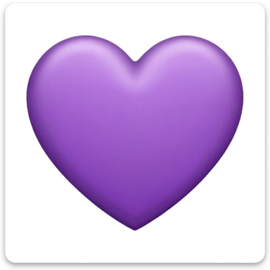 purple heart, clean, simple, iconic sticker