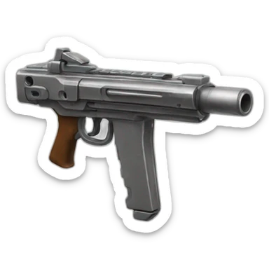 Shooter blaster made of metal sticker
