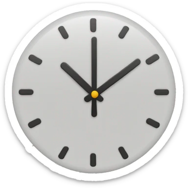 12:43 clock sticker