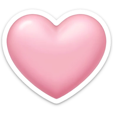 Light pink heart group of 2  sticker