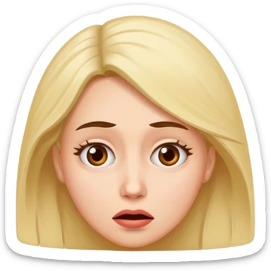  confused and weirded out woman sticker