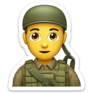 soldier with letter z sticker