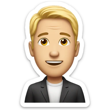 Man proposing  sticker