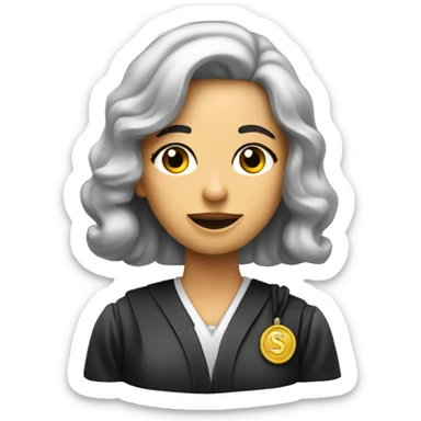 Honorable Judge Miss Certified Dime
 sticker