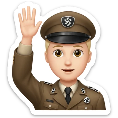 Nazi salut sticker