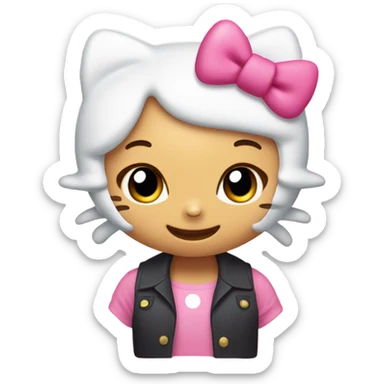 Cute hello kitty sticker