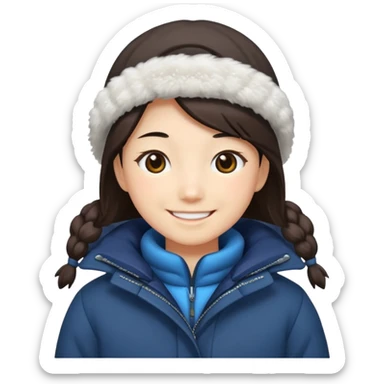 winter immunity japanese person sticker