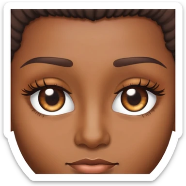 Brown eyelash lift sticker