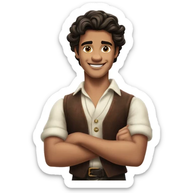 Jonah Andre Hauer-King is an English actor. He began acting while studying at St John's College, Cambridge. He is best known for playing Prince Eric in the live-action adaptation of Disney's musical fantasy film The Little Mermaid.  sticker