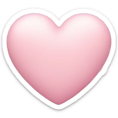 Pastel pink heart sticker