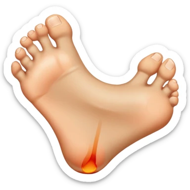 dedao do pe machucado sticker