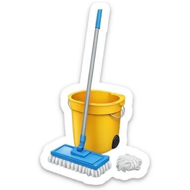 Hoover mop and bucket sticker