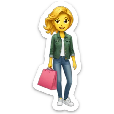 buying clothes sticker