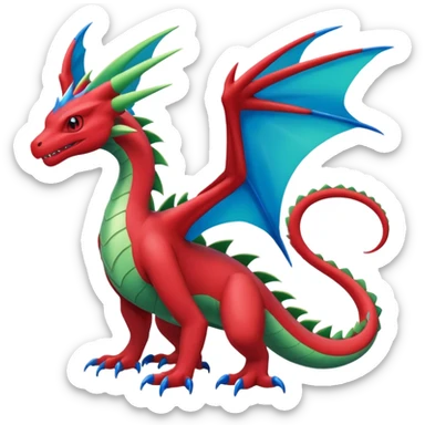 Drudigon-Flygon-Salamence-fusion (full body) sticker