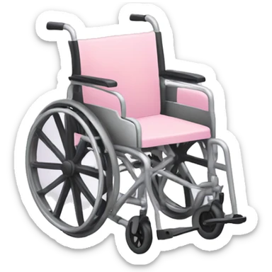 Pastel pink wheelchair sticker