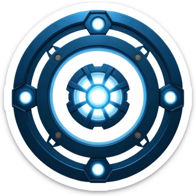 reator arc do homem de ferro especificamente filme iron man 3 sticker