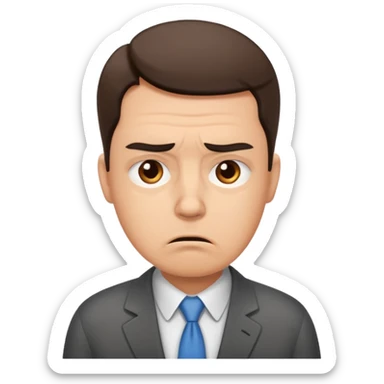 office worker in stress  sticker