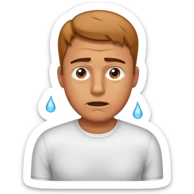 man in heat  sticker