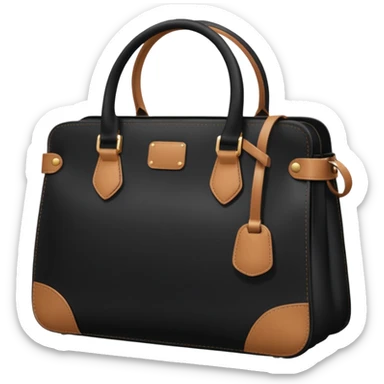 a bag with a stiff model sticker