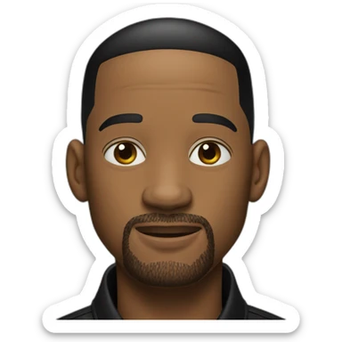 Will smith Man in black sticker
