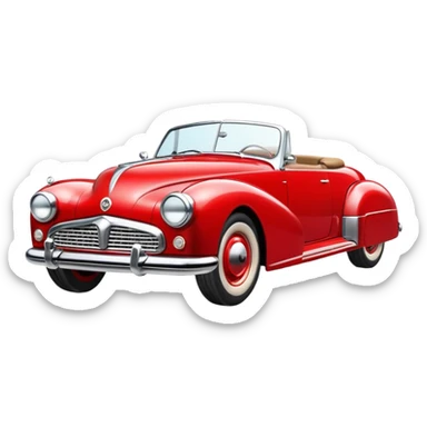 Vintage car sticker