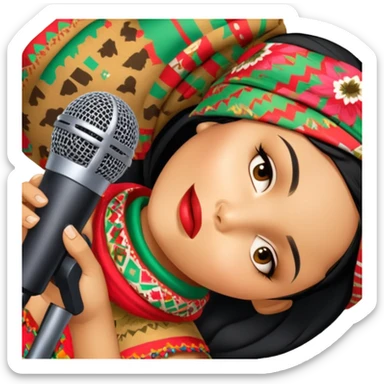 Colorful Singer sticker