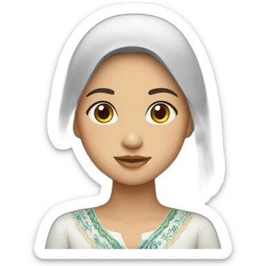 uzbek girl sticker