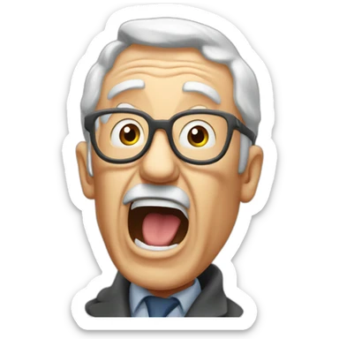 old man yell at the ACPR french regulator sticker