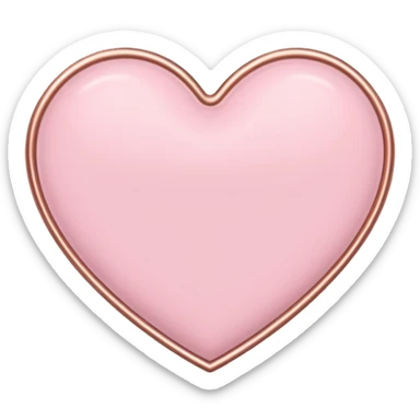 I need a pink and rose gold Heart emoji sticker