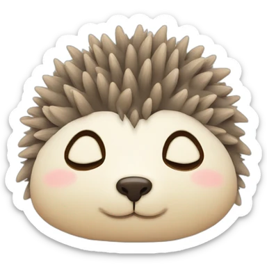 cute-sleep-hedgehog sticker