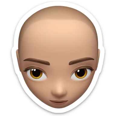 boy with brown eyes portrait sticker