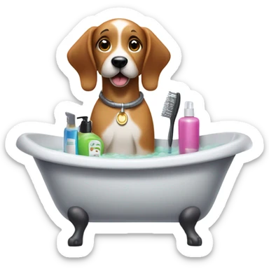 dog spa sticker