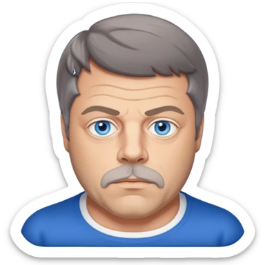 Oliver Reed with blue eyes sticker