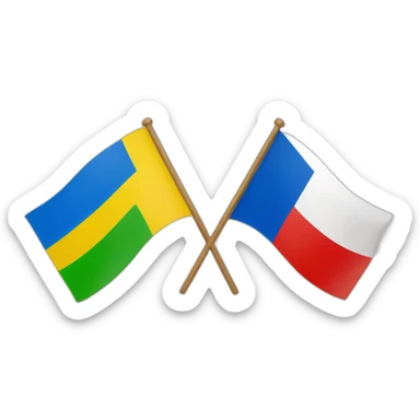 Russia flag and Ukraine Flag belarus flag sticker