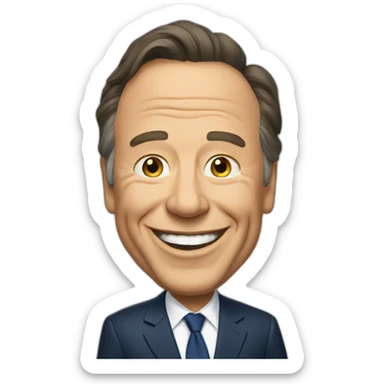 Francois Legault happy sticker