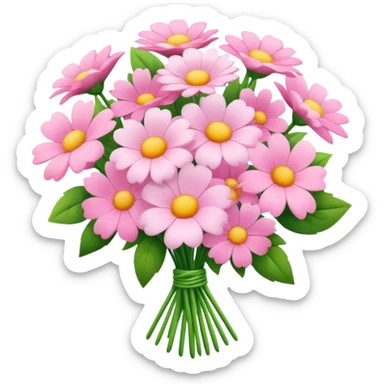 pink bouquet of flowers sticker