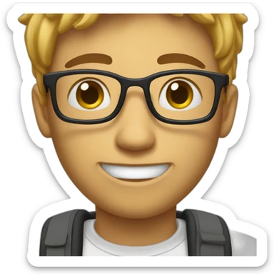 Gestressten Student sticker