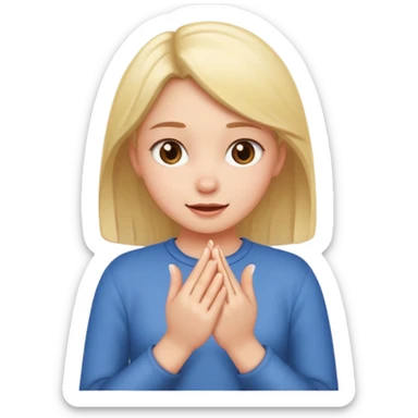 devious planning girl with hands rubbing together  sticker