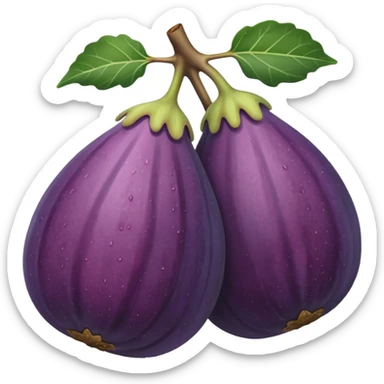Fig fruit sticker