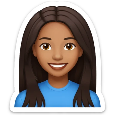 Shamari Fears-DeVoe from Blaque with long dark brown hair sticker