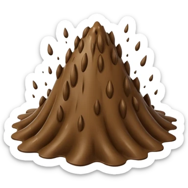Brown mud splatter  sticker