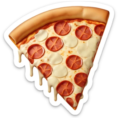 Pizza slice looking cool sticker