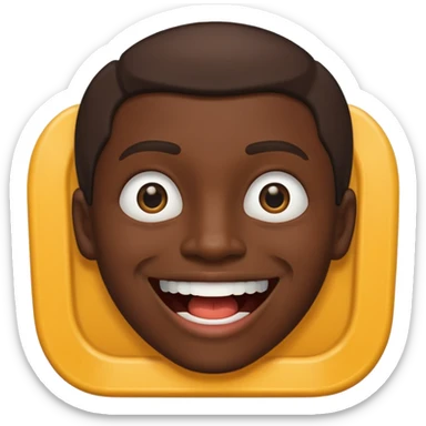 person with a mouth resembling a street gutter sticker