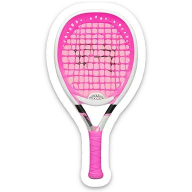 padel light pink sticker