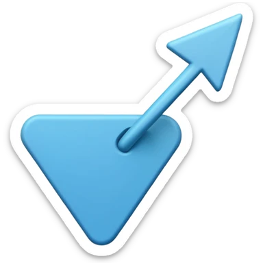 matte plasticine claymation style white arrow cursor pointer no background sticker