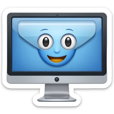 web search icon, computer monitor with a search bar, cheerful and clear, no text sticker