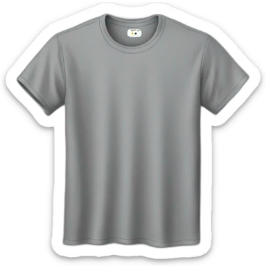 black round neck t-shirt sticker