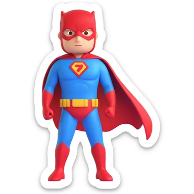 superhero rescue sticker